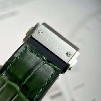 Đồng Hồ Cơ Hublot Nam Dây Da Màu Xanh Lá Cây