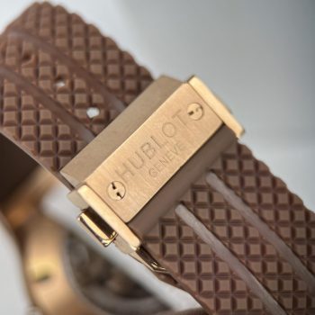 Đồng Hồ Hublot Big Bang Dây Cao Su Màu Nâu