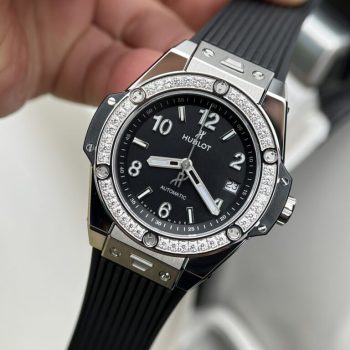 Đồng Hồ Hublot Big Bang One Click Màu Đen Đính Đá Unisex Nam Nữ 39mm