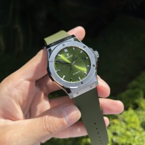 Đồng Hồ Hublot Classic Fusion Green Titanium Replica 11