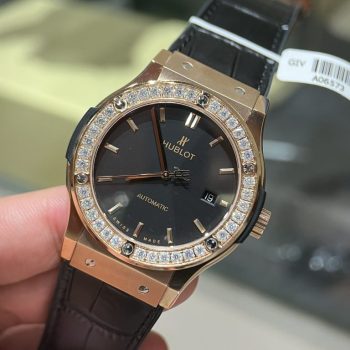 Đồng hồ Hublot Classic Fusion King Gold độ kim cương moiss