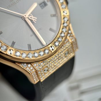 Đồng Hồ Hublot Classic Fusion King Gold Gray Dia