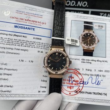 Đồng hồ Hublot độ kim cương moissanite