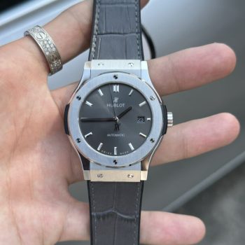 Đồng Hồ Hublot Máy Thụy Sỹ Giá Rẻ Màu Xám