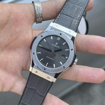 Đồng Hồ Hublot Máy Thụy Sỹ Giá Rẻ Màu Xám Fake Cao Cấp