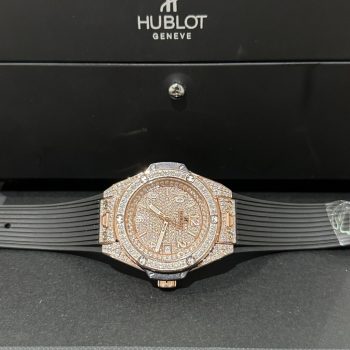 Đồng Hồ Hublot One Click Bọc Vàng Độ Kim Cương