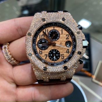 Đồng Hồ Kim Cương Audemars Piguet Royal Oak Offshoe Replica Cao Cấp Nhất 43mm