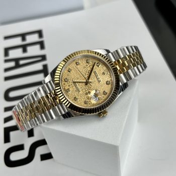 Đồng Hồ Nam Rolex DateJust Fake Cao Cấp Mặt Vi Tính