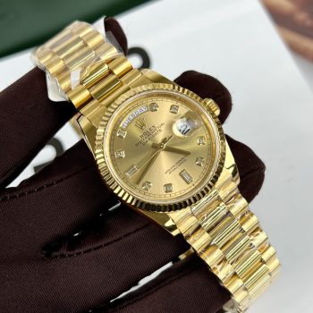 Đồng Hồ Nam Rolex Day-Date Replica 11 Bọc Vàng Thật 18K