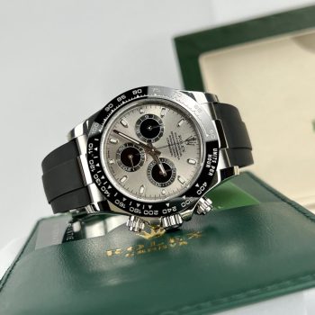 Đồng Hồ Nam Rolex Daytona 116519LN Dây Cao Su Mặt Xám Fake 11