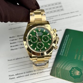 Đồng Hồ Nam Rolex Rep 11 Cosmograph Daytona 116508 Mặt Số Xanh Lá 40mm