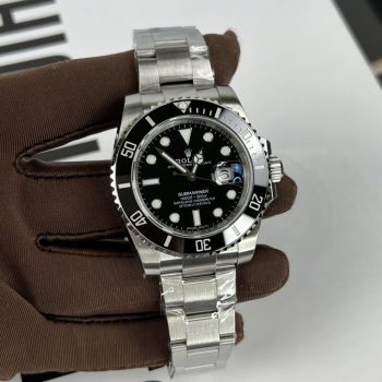 Đồng Hồ Nam Rolex Submariner Fake Cao Cấp Thụy Sỹ Mặt Đen EW 40mm