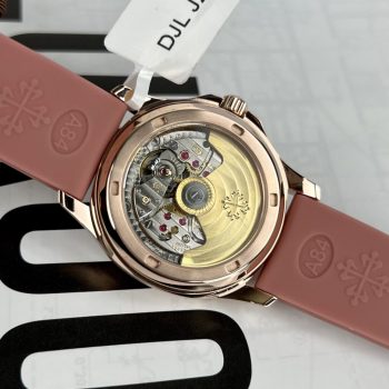Đồng Hồ Nữ Patek Philippe Bọc Vàng Độ Kim Cương Moissanite