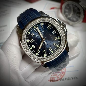 Đồng hồ Patek Philippe Aquanaut độ kim cương moissanite