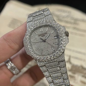 Đồng hồ Patek Philippe chế tác full kim cương moissanite