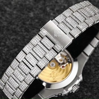 Đồng hồ Patek Philippe dây kim loại đính đá