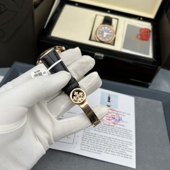 Đồng hồ Patek Philippe nam dây da màu đen