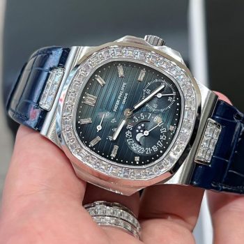 Đồng hồ Patek Philippe nam đính đá Swarovski Baguette