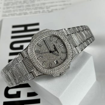 Đồng Hồ Patek Philippe Nautilus Fake Cao Cấp Nam Đính Đá