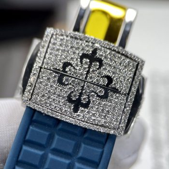 Đồng hồ Patek Philippe nữ dây cao su màu xanh dương