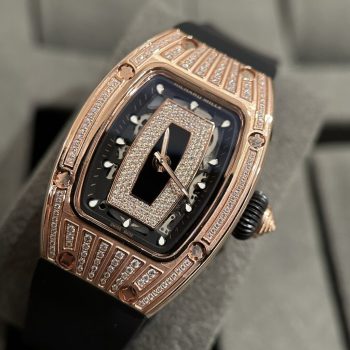 Đồng Hồ Richard Mille Bọc Vàng Độ Kim Cương Moissanite