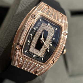 Đồng Hồ Richard Mille Bọc Vàng Độ Kim Cương Replica 11