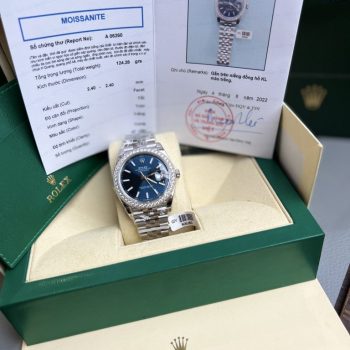 Đồng hồ Rolex AR độ kim cương moissanite