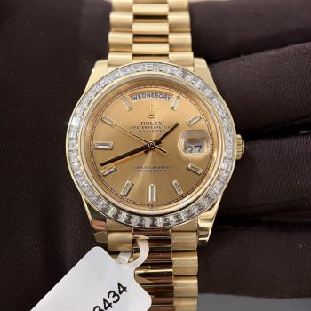 Đồng hồ Rolex bọc vàng thật độ kim cương
