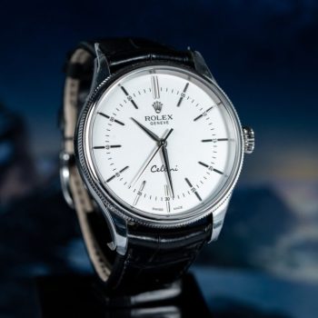 Đồng Hồ Rolex Cellini Time 50509 Mặt Số Trắng