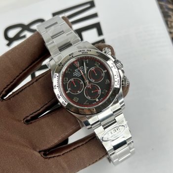 Đồng Hồ Rolex Cosmograph Daytona 116509 Mặt Số Đen Cọc Số Arabic Replica 11 Clean
