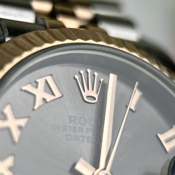 Đồng Hồ Rolex DateJust Fake Cao Cấp Nữ Demi Mặt Xám EW Factory
