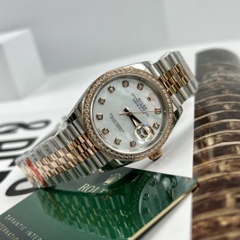 Đồng Hồ Rolex DateJust Mother Of Pearl Fake Cao Cấp Đính Đá 36mm