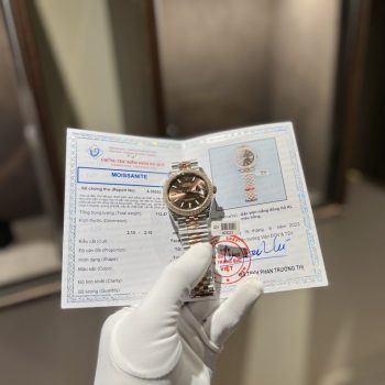 Đồng hồ Rolex độ kim cương moissanite