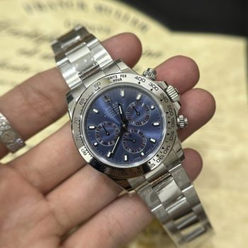 Đồng Hồ Rolex Fake Cao Cấp Cosmograph Daytona Mặt Số Xanh Cọc Dạ Quang