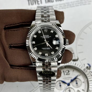 Đồng Hồ Rolex Nam DateJust Rep 11 Clean Factory Cọc Số Đính Đá 41mm