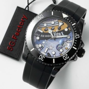 Đồng Hồ Rolex Phantomlab Ceramic Đen Replica 11 Happy BirthDay 5G Factory 40mm