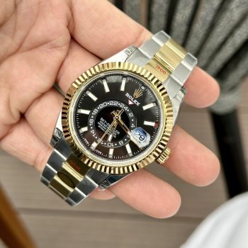 Đồng Hồ Rolex Sky-Dweller 326933 Mặt Số Đen Dây Oyster