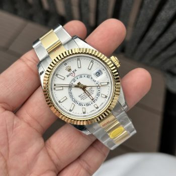 Đồng Hồ Rolex Sky Dweller 326933 Rep 11 Mặt Số Trắng