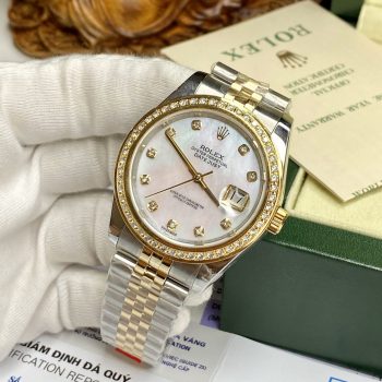 Đồng hồ Rolex vành kim cương thiên nhiên